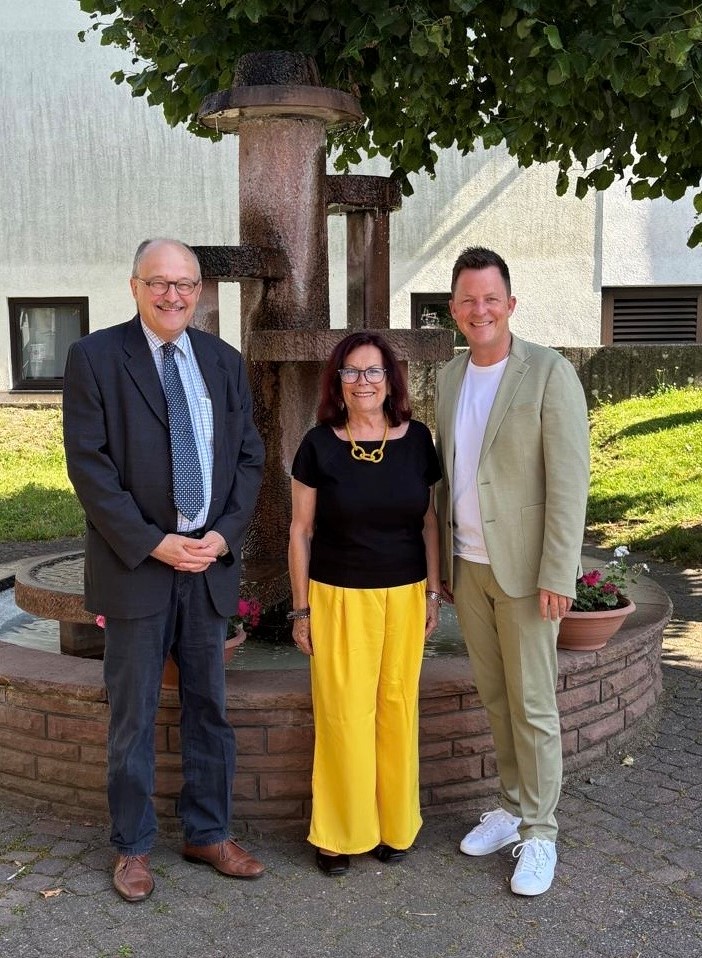 Dr. Meister besucht den neuen Abtsteinacher Bürgermeister Sven Bassauer